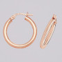 9ct rose gold hoop earrings ER11383