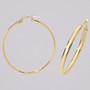 9ct yellow gold court shaped hoop earrings ER11553