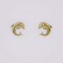 9ct Yellow Gold Dolphin Stud Earrings ER11662