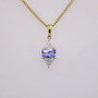 18ct gold sapphire and diamond pendant PE4089