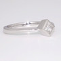 18ct white gold diamond solitaire ring side