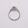 18ct white gold tanzanite and diamond ring GR4111