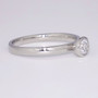 Platinum diamond solitaire ring GR5933 side