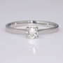 Platinum diamond solitaire ring GR5935