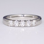 Platinum five diamond ring ET1355