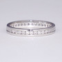 18ct white gold full diamond eternity ring