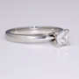 Platinum diamond solitaire ring GR5232 side