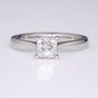 Platinum princess cut diamond solitaire ring GR5236