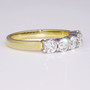 18ct gold five diamond ring ET1136 side