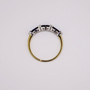9ct gold sapphire and diamond ring ET1327 top