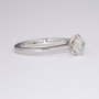 Platinum diamond solitaire ring GR5190 side