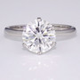 Platinum diamond solitaire ring GR2972