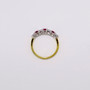 18ct yellow gold ruby and diamond ring ET1151 top