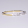 9ct gold diamond ring side