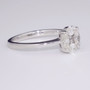 18ct white gold ring featuing a cluster of princess and marquise cut diamonds GR3604 side