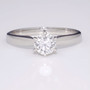 Platinum diamond solitaire ring GR5223
