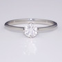 Platinum D colour diamond solitaire ring GR5221