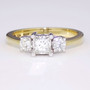 18ct gold diamond triology ring GR2742