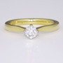 18ct gold diamond solitaire ring GR2702