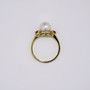 9ct yellow gold pearl and ruby ring DR2754 top