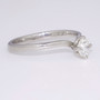 Platinum diamond solitaire ring GR3750 side