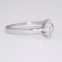 18ct white gold marquise cut diamond solitaire ring GR3276 side