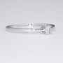 9ct white gold emerald cut diamond solitaire ring GR3429 side