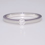 9ct white gold diamond solitaire ring GR3738