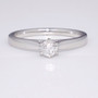 9ct white gold diamond solitaire ring GR5208