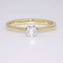 9ct gold diamond solitaire ring GR3833