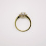 18ct gold opal and diamond ring top