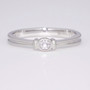 9ct white gold diamond solitaire ring GR3986