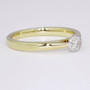 9ct gold diamond solitaire ring GR5205 side