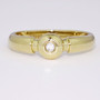 18ct yellow gold diamond solitaire ring GR2061