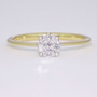 9ct gold diamond cluster ring GR3804