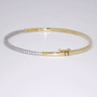 9ct gold diamond bangle BA903 clasp