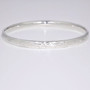 Silver hand engraved bangle SBAN51