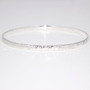 Silver hammered bangle SBAN33