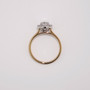 18ct rose gold diamond cluster ring top