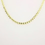 9ct yellow gold diamond-cut curb chain NE4806