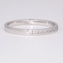 18ct white gold diamond eternity ring side