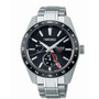 Seiko SPB221J1 gents GMT sharp edged watch black dial