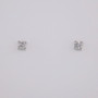 9ct white gold diamond stud earrings