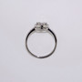 18ct white gold diamond cluster ring top