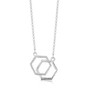 Sheila Fleet sterling silver Honeybee Honeycomb necklace N0278