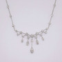 18ct white gold diamond necklace