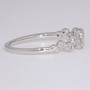 Platinum diamond bubble ring side