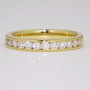 18ct gold channel set diamond ring