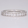 18ct white gold channel set diamond ring