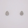 9ct white gold diamond cluster stud earrings